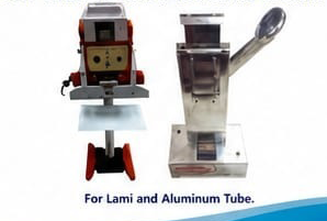 Tube sealing batch numbering machine